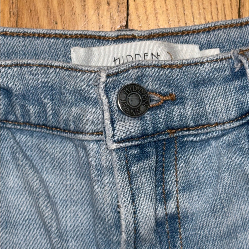 Hidden Brand Women's Light Blue Wide-Leg Jeans - Picture 3 of 16